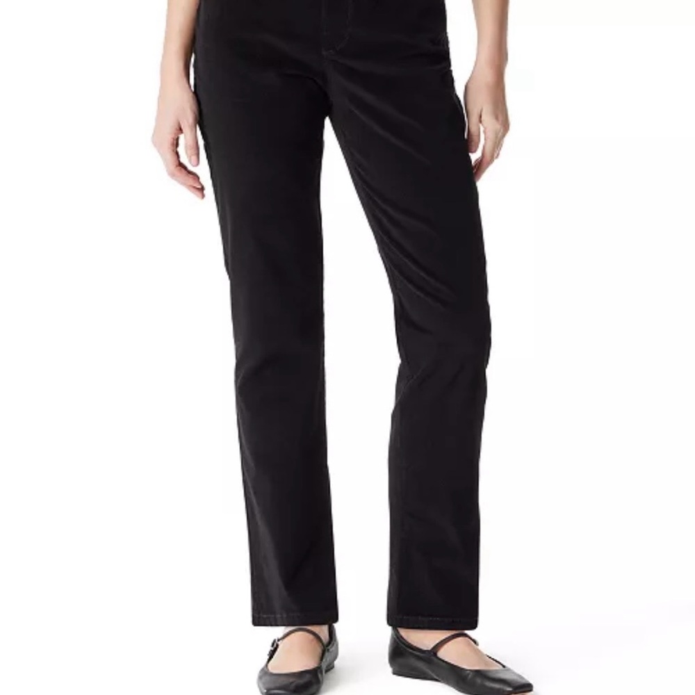 Gloria Vanderbilt Corduroy Amanda high rise Pants Women’s 6 Black